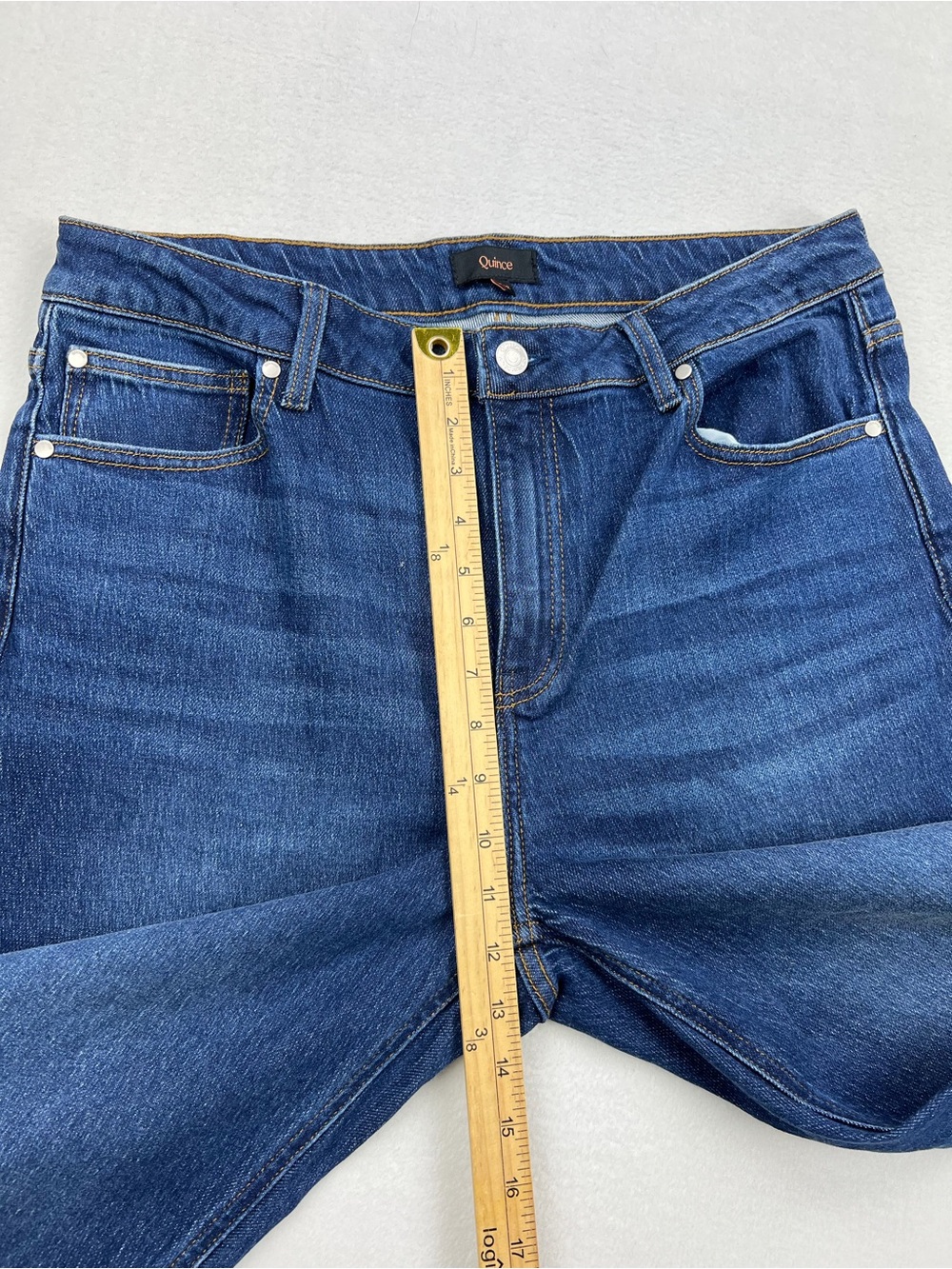 Quince Wide-Leg Jeans in Deep Blue Wash - Picture 10 of 12